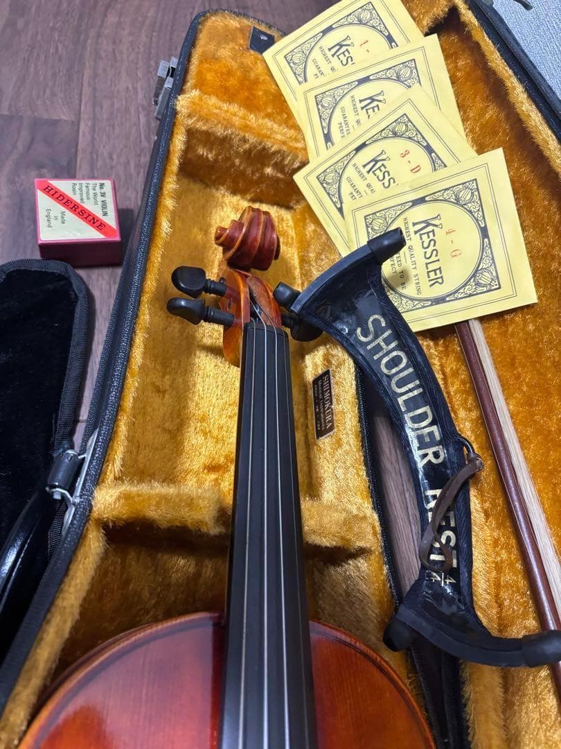 【中古良音】美品✨ 鈴木バイオリン 520 4/4 1984 肩当て付 名機