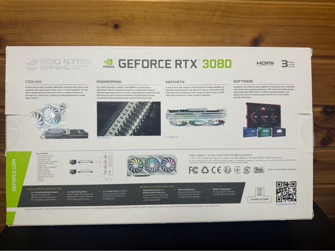 グラフィックボード・グラボ・ビデオカード ASUS ROG STRIX GeForce RTX 3080 OC 10GB