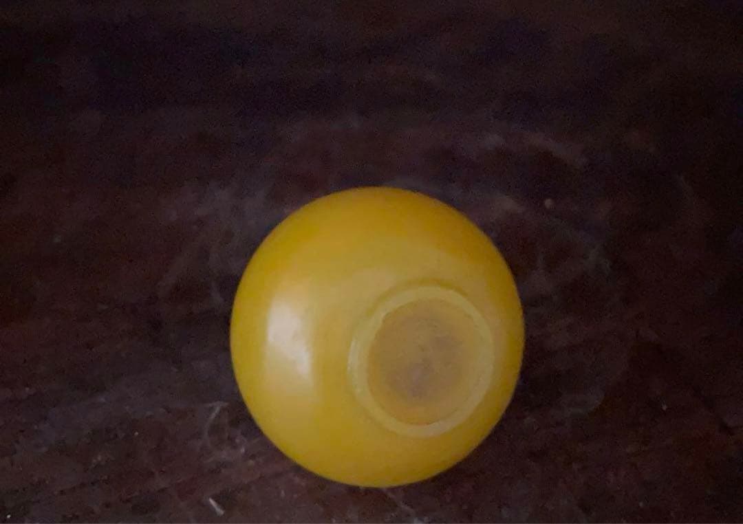 鼻煙壺 中國美術 琉璃 雞油黃 時代（清末〜民国）