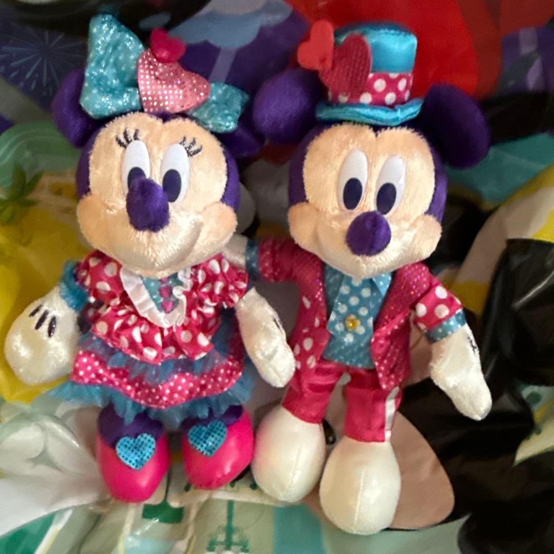 ミニーファンダーランドミキミニぬいぐるみバッチセット