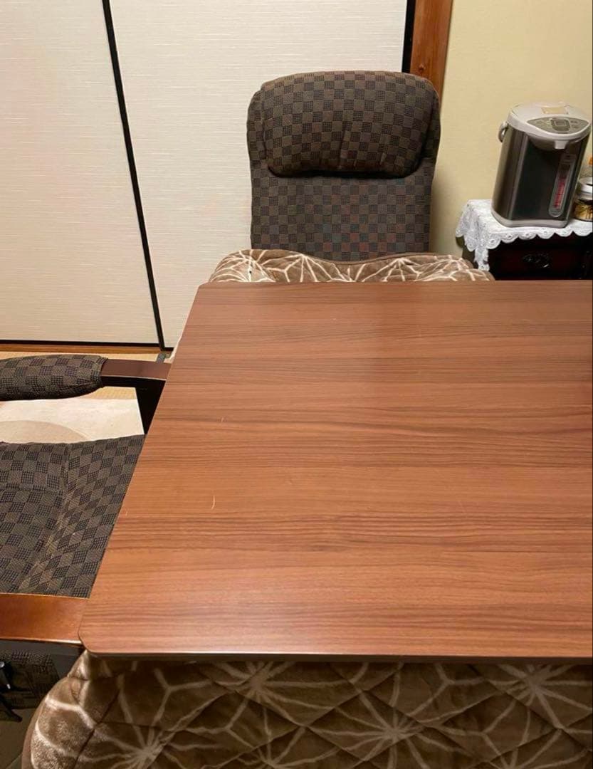 【 ムー】[正方形85✕85] ダイニングこたつ600Wファンヒーター