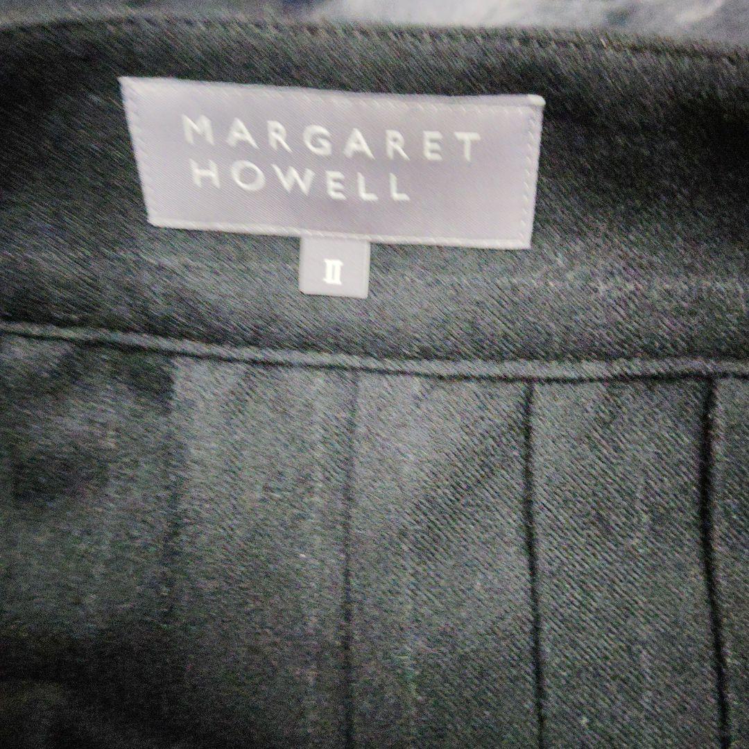 MARGARET HOWELL ブラック キルトスカート II（巻きスカート）