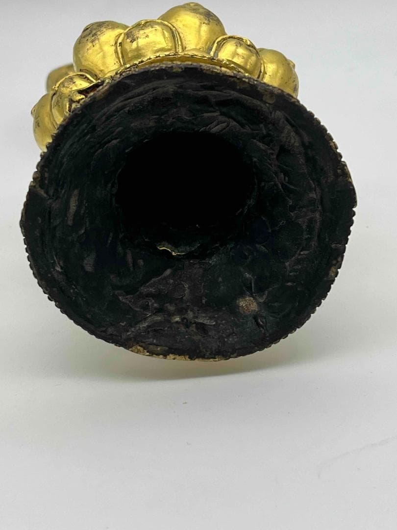 唐時代　金銅釈迦様立像　阿弥陀如来　金銅仏　唐物　仏教用品(C-80)