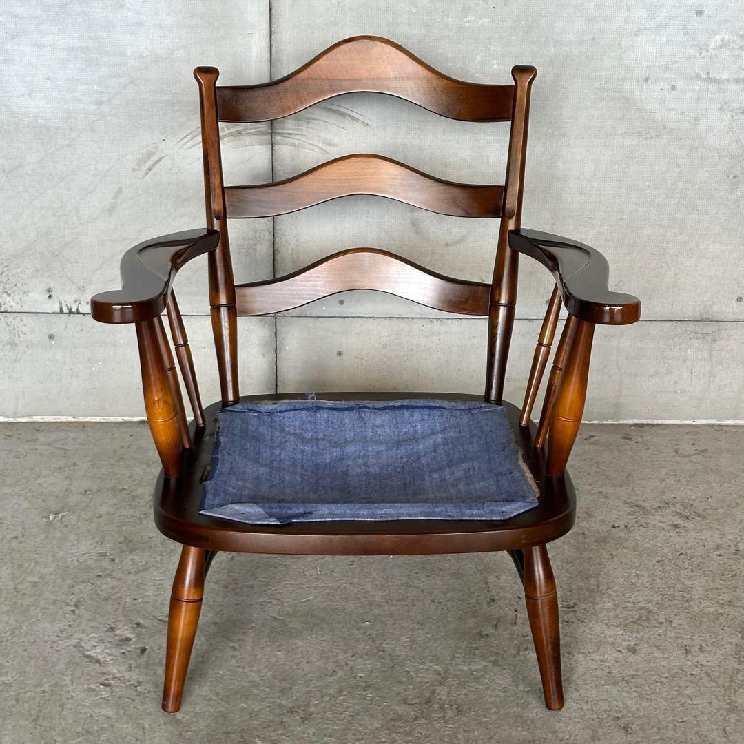 ✿飛騨産業✿ キツツキマーク 花柄 ソファー乗鞍シリーズ アームチェアー