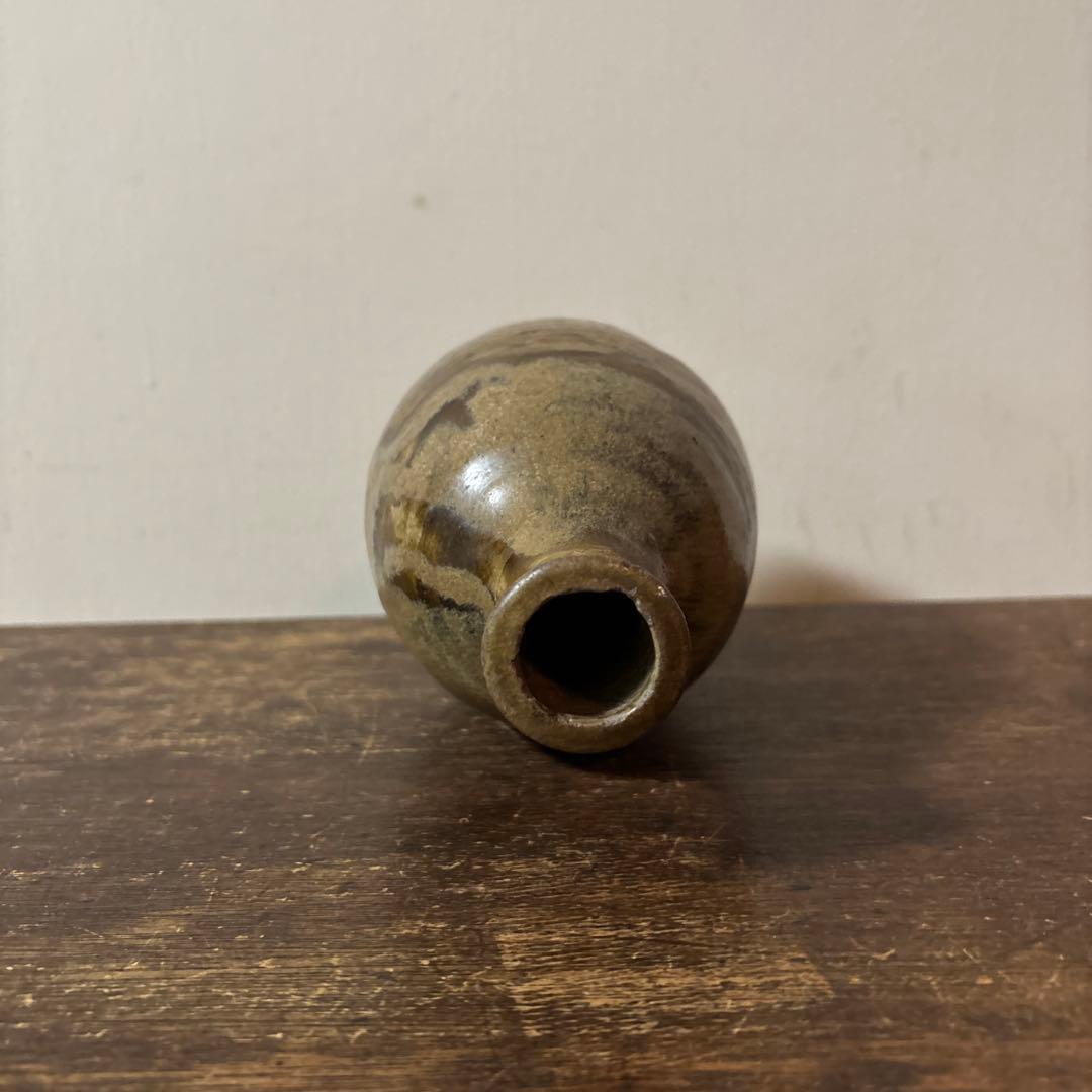 古い美濃　瀬戸徳利　江戸　明治　花入　酒器　アンティーク　古道具　花器　李朝