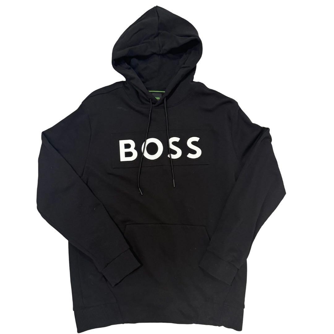 美品✨《HUGO BOSS》ロゴプルオーバー パーカー 【L】