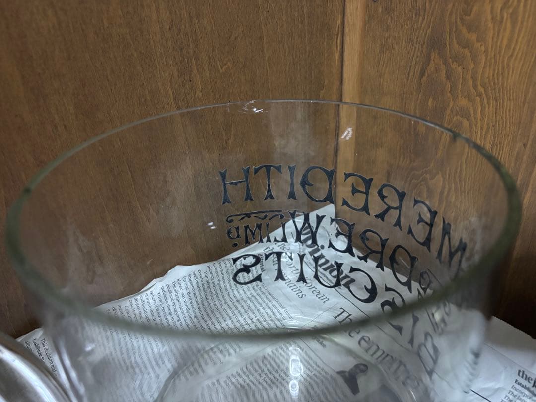 メレディス ガラスジャー ブルーダブルライティング