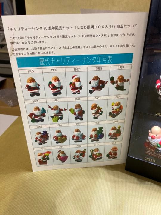 髙島屋限定品LEDアクリルケース付20周年　抽選物 チャリティーサンタ未開封物