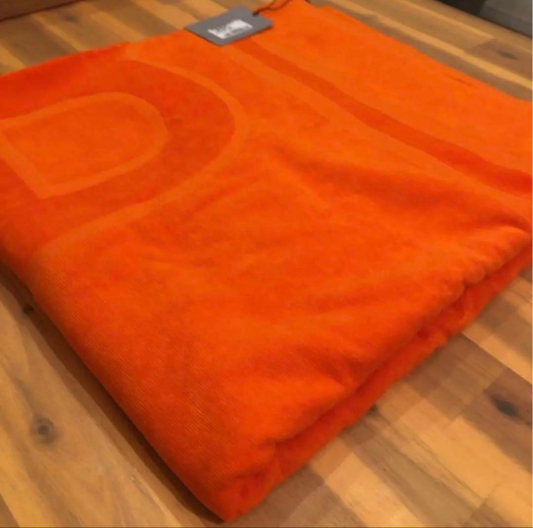 Balenciaga / BB大判ビーチタオル オレンジ