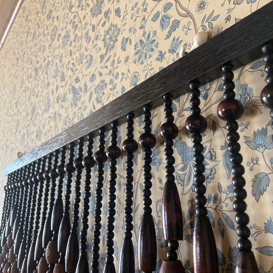 昭和レトロ　珠のれん　暖簾　当時物　アンティーク