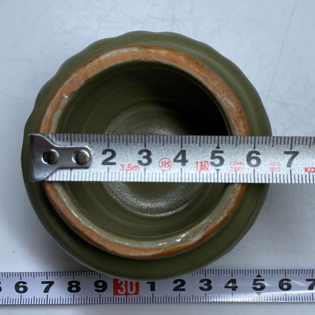 中国明時代 竜泉窯 蓋物 七官青磁 h7.3cm 東キ7-1129☆2F トヒト