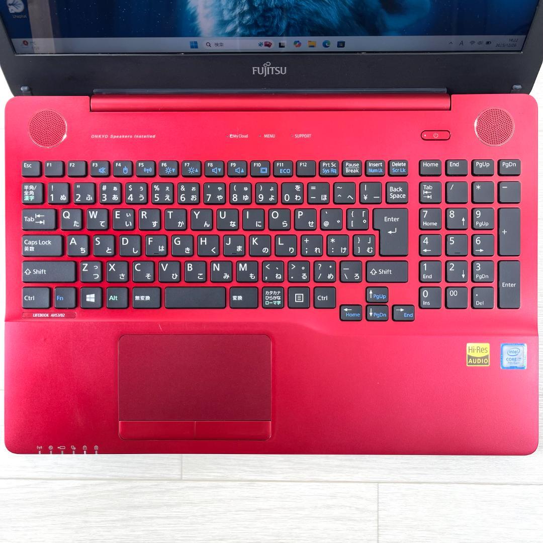 富士通 i7 新品SSD512G メモリ16 Windows11 ノートパソコン