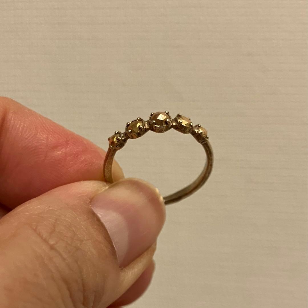 noguchiゴールドビーズデザインリング