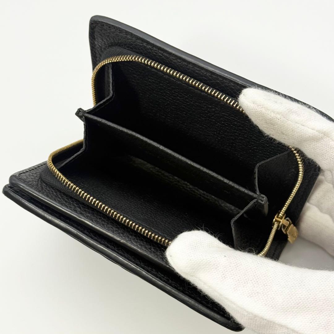 ✨極美品 現行モデル✨ルイヴィトン アンプラント クレア 折り財布 ブラック箱袋