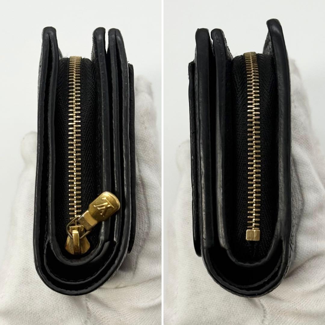 ✨極美品 現行モデル✨ルイヴィトン アンプラント クレア 折り財布 ブラック箱袋