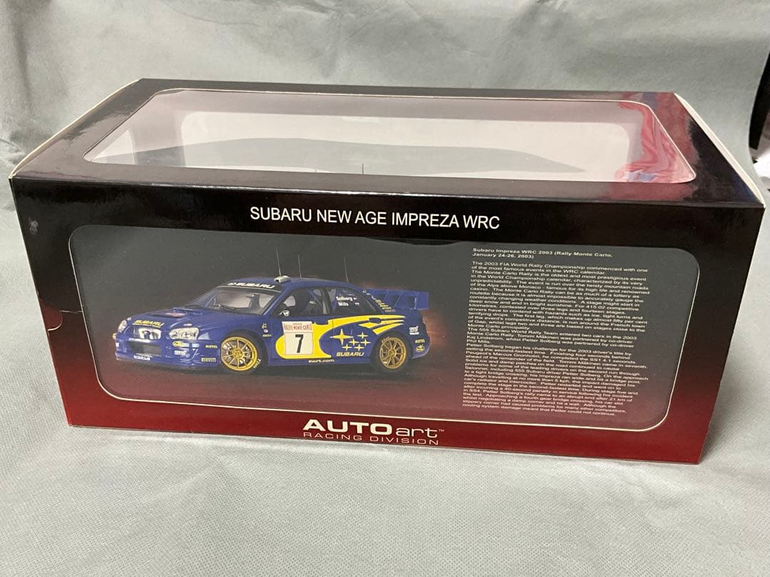 1/18　Autoart スバル インプレッサ　WRC　#7　オートアート
