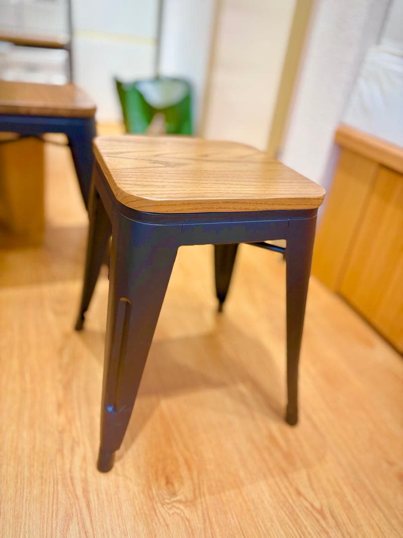 LOWYA ロウヤ 天然木使用 スチールチェア 4脚