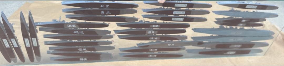 TYPE-A 戦艦プラモデル　完成品　ガラスショーケース付き！