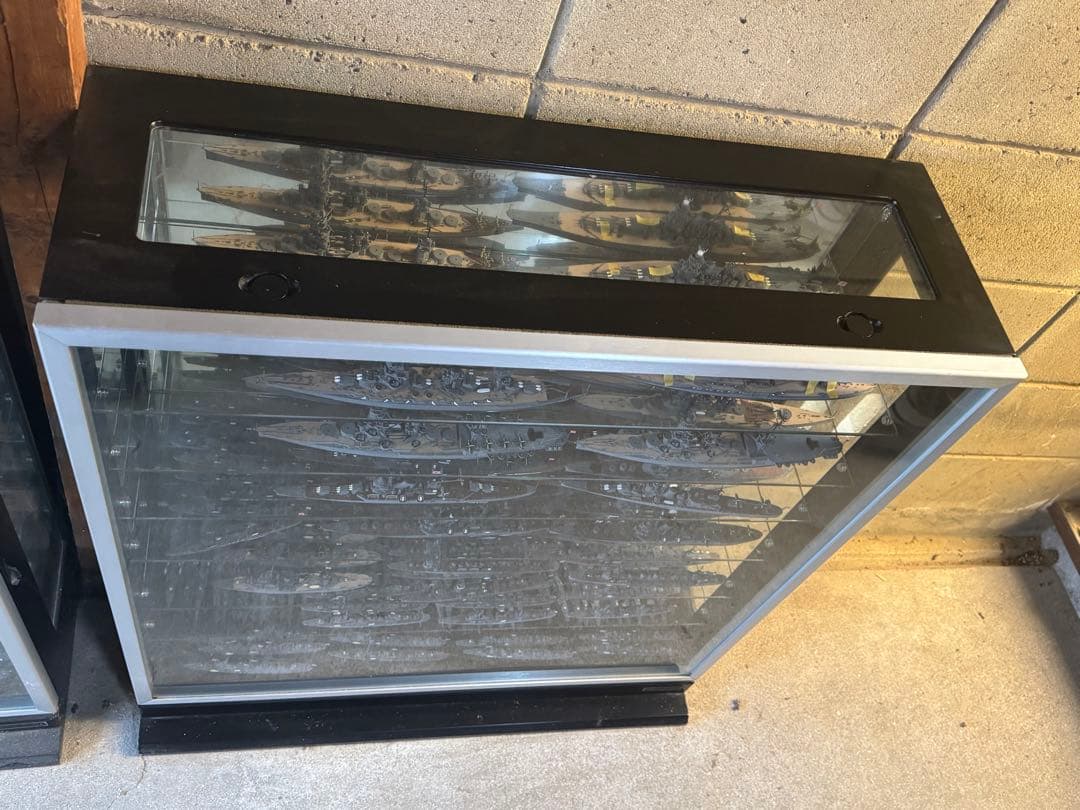 TYPE-A 戦艦プラモデル　完成品　ガラスショーケース付き！