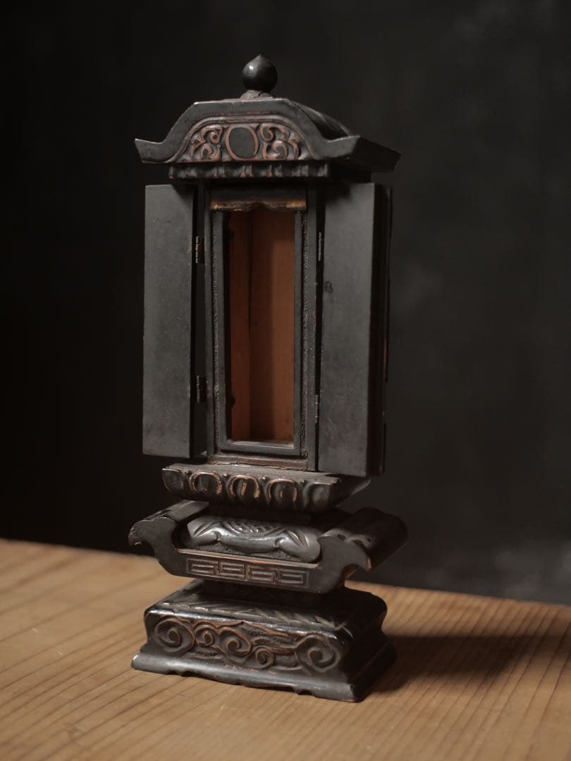 厨子　木製　骨董品　骨董　コレクション　古家具　古道具　アンティーク　昭和レトロ