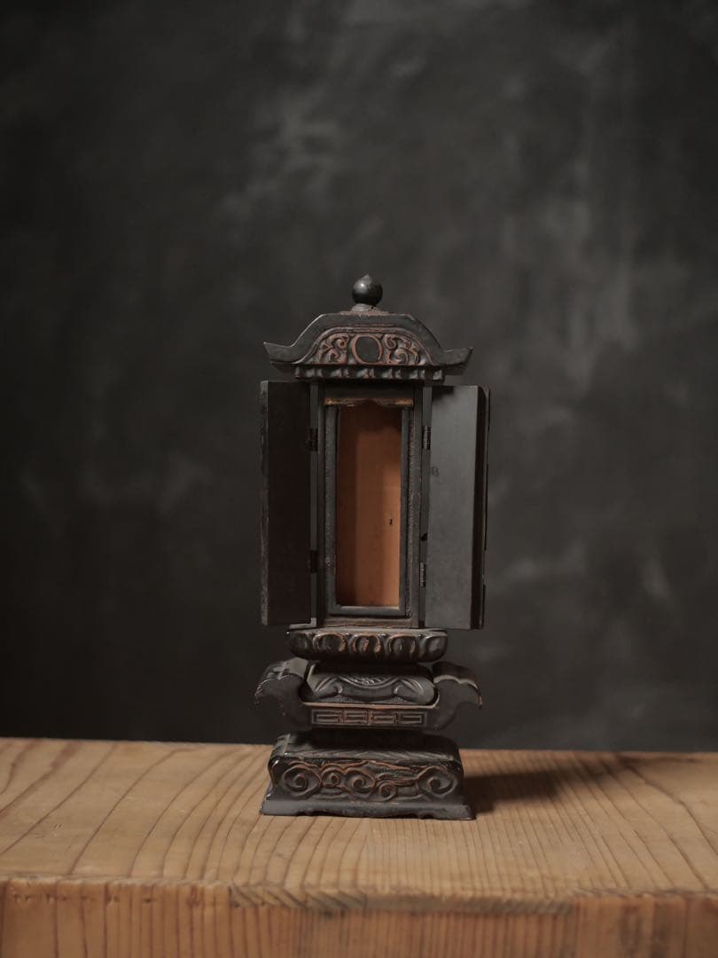 厨子　木製　骨董品　骨董　コレクション　古家具　古道具　アンティーク　昭和レトロ