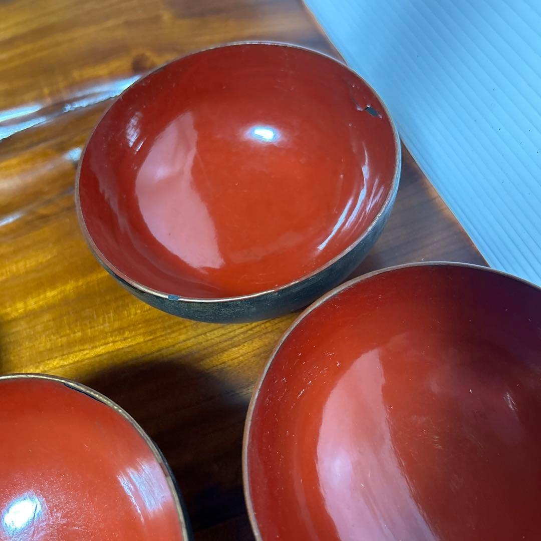 吸物椀　蓋付絵柄富士山10客