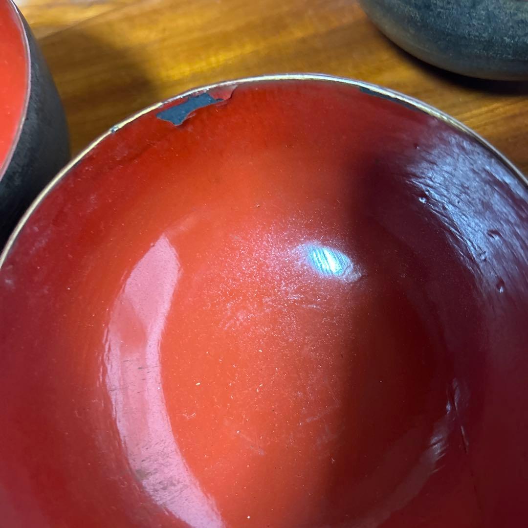 吸物椀　蓋付絵柄富士山10客