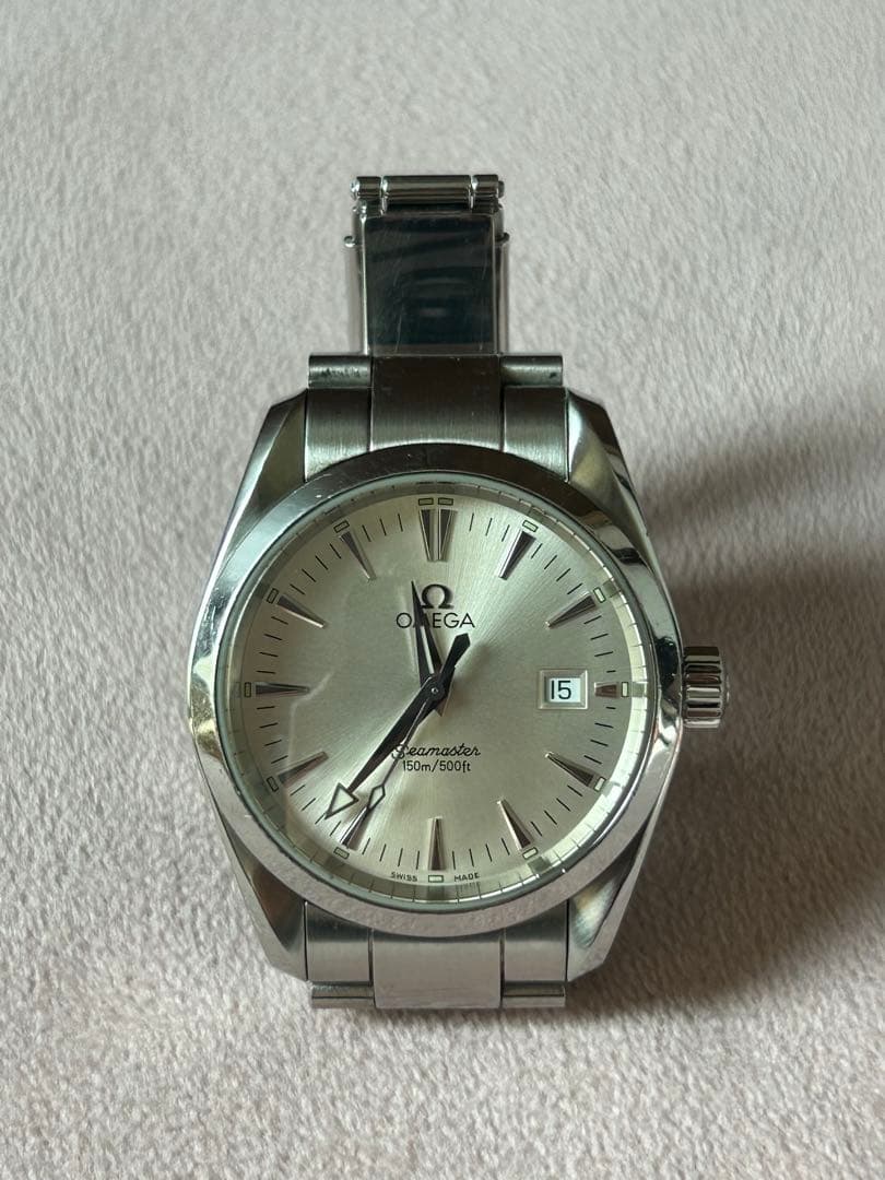 オメガ シーマスター アクアテラ クォーツ OMEGA銀座店購入 電池交換済