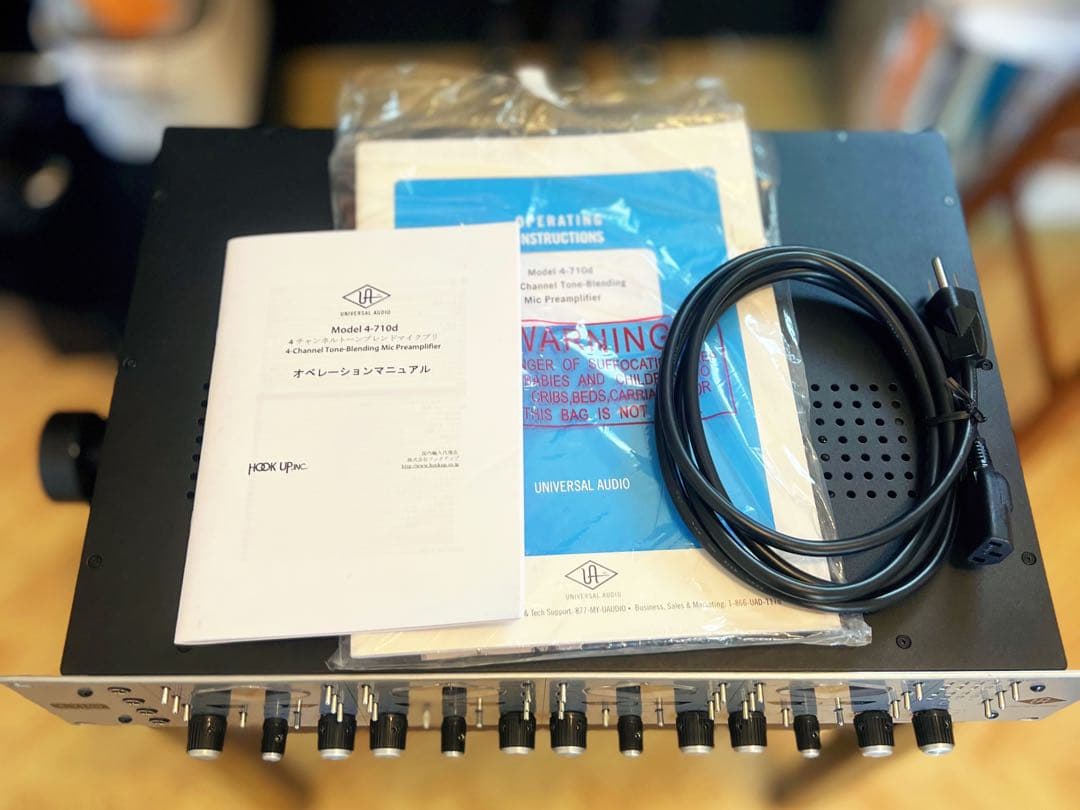 【完動美品】UNIVERSAL AUDIO 4-710D 高級マイクプリアンプ