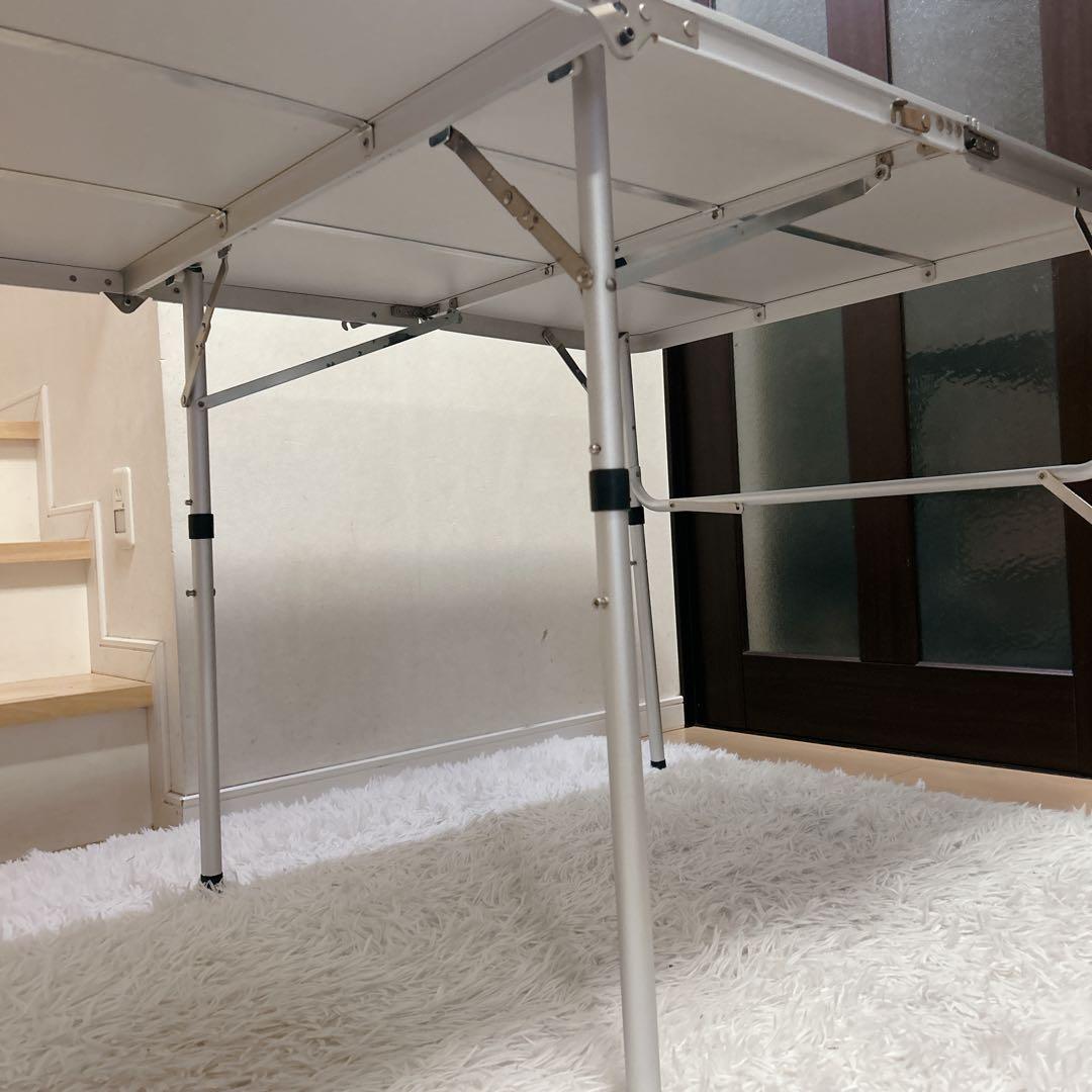 廃盤品　Coleman コールマン スリム四折テーブル　コールマンランタン柄