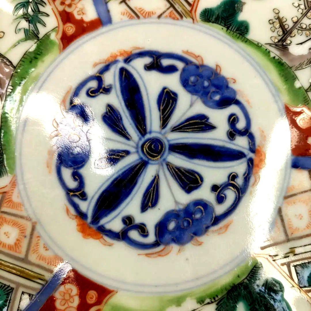 有田焼　伊万里焼　古伊万里　金彩　色絵　7寸皿　平皿　中　大皿　盛り皿5客セット