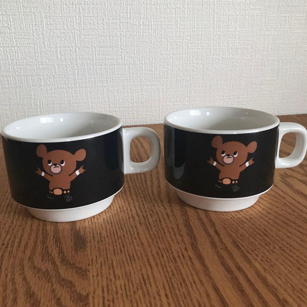 稀少レア品 武藤ベアー スタッキング マグカップ ペア 武藤敬司 未使用