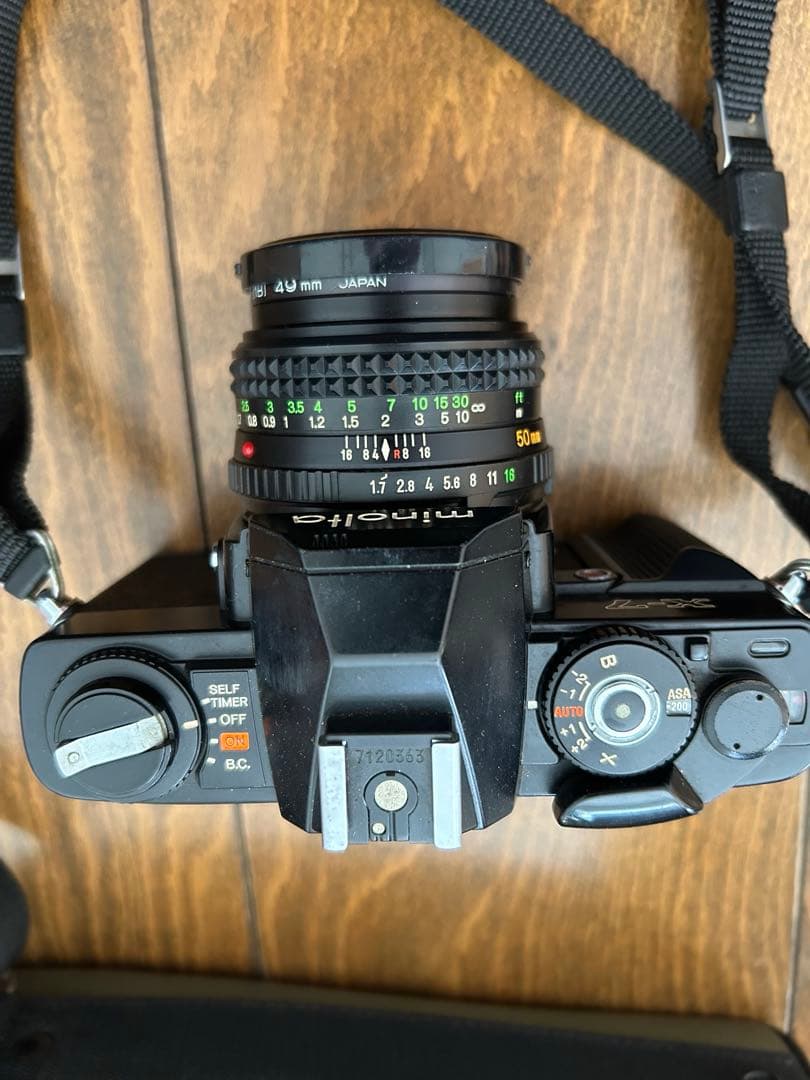 ミノルタ X7/フイルムカメラ/ブラック本体　タムロンズームセット