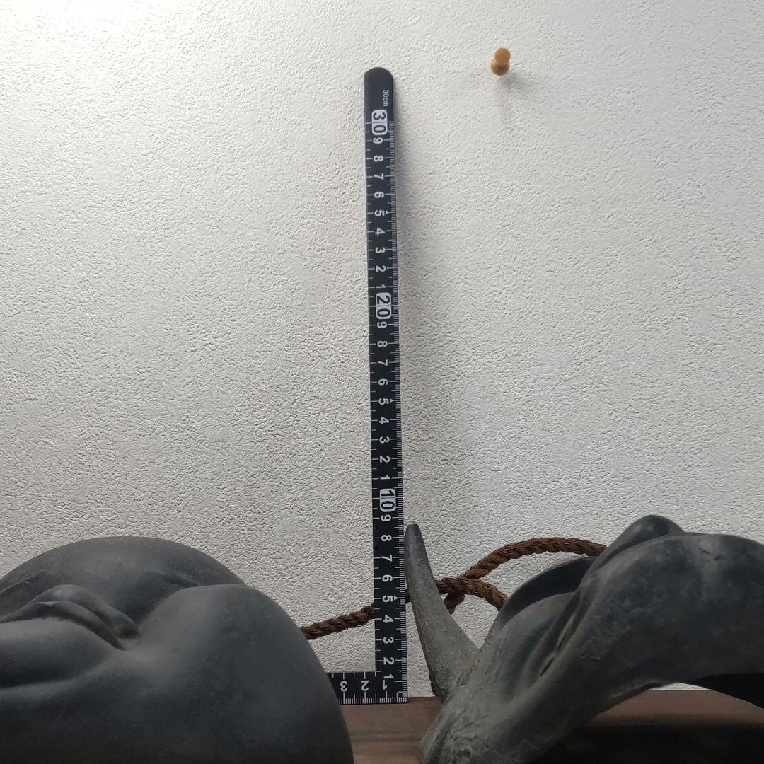 【値下中】般若面おたふく面壁掛け