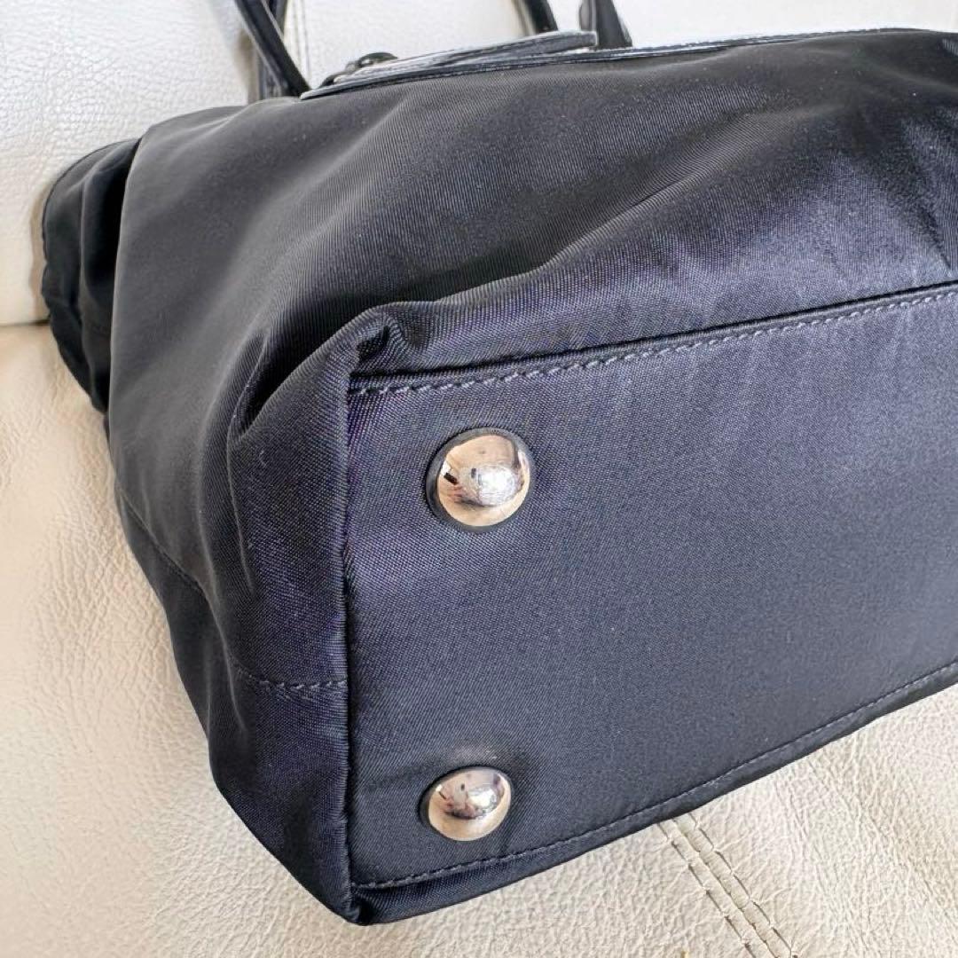 PRADA プラダ ナイロントートバッグ ブラック／ショルダーベルト付
