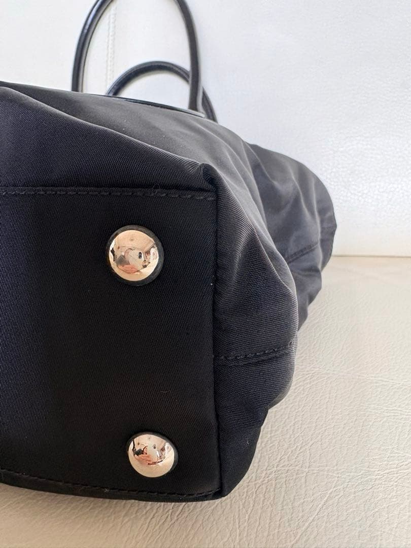 PRADA プラダ ナイロントートバッグ ブラック／ショルダーベルト付