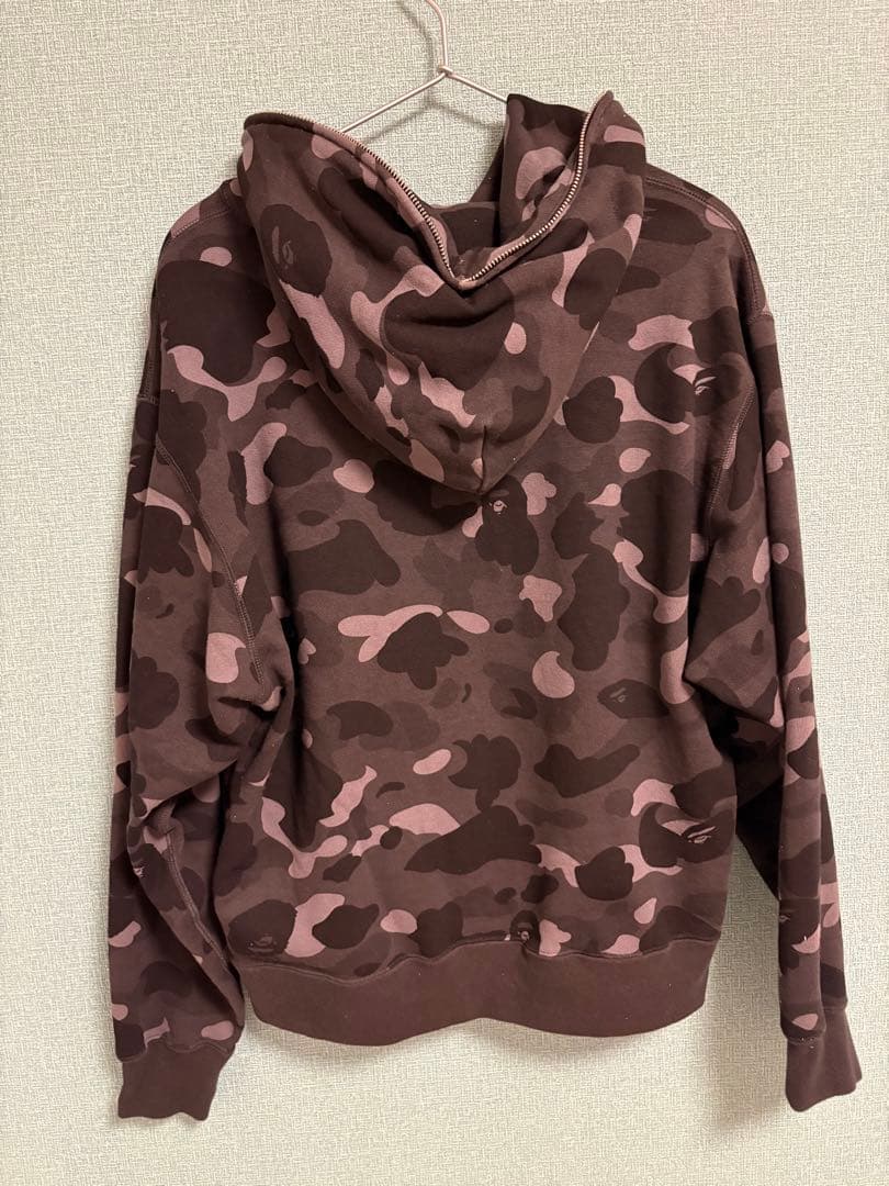 【極美品】A Bathing Ape 迷彩柄 ジップアップパーカー L
