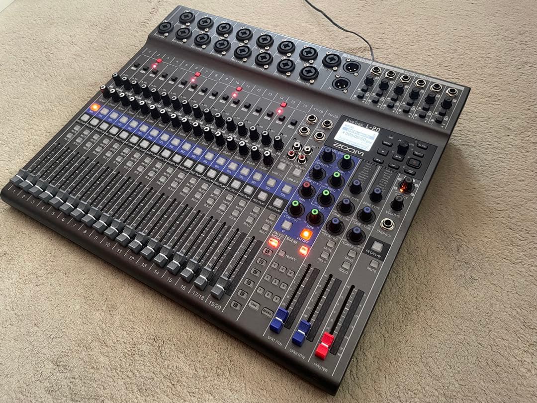 【動作確認済】ZOOM LiveTrak L-20 ＋ BTA1 ＋ FS01