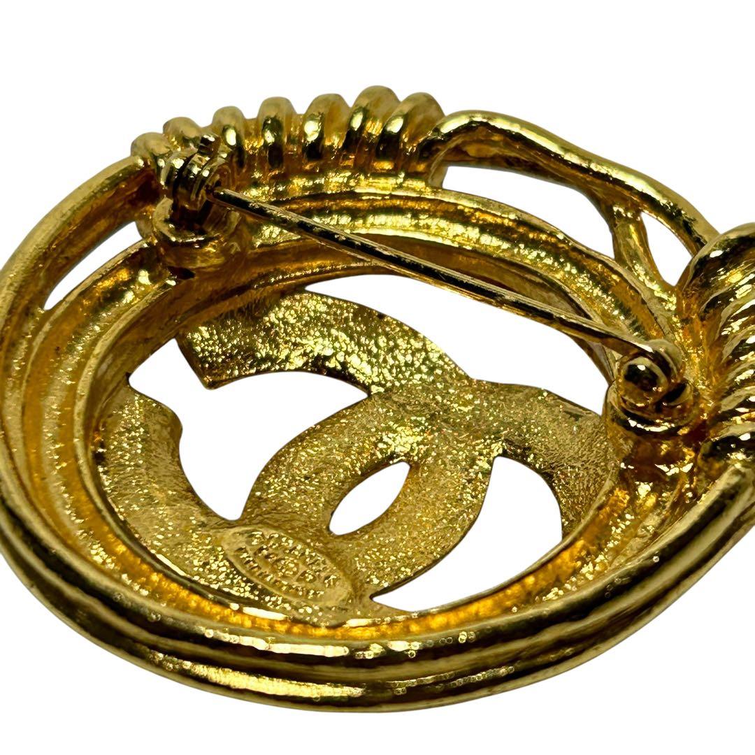 CHANEL ブローチ　ココマーク　ゴールド　ヴィンテージシャネル