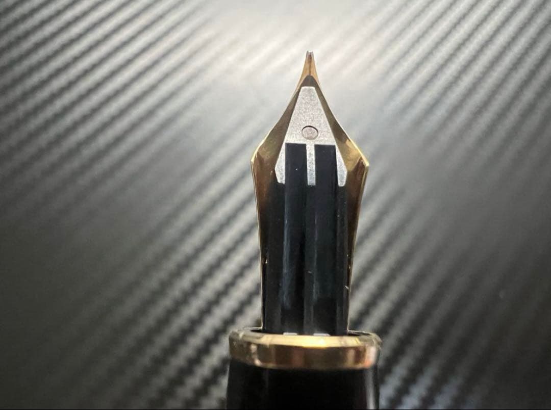 モンブラン マイスターシュテュック 144 万年筆 ボルドー 全金 EF 極細