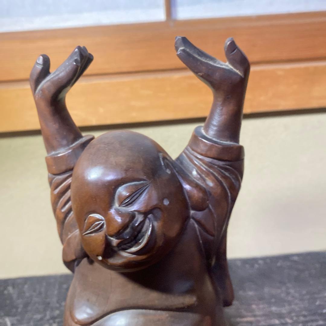 中国古玩　木彫布袋