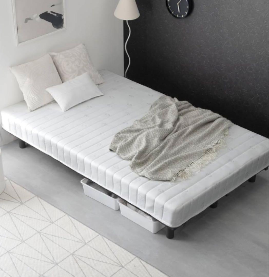 タンスのゲン 脚付きマットレス シングル 実用新案登録済 組み立てらくらく