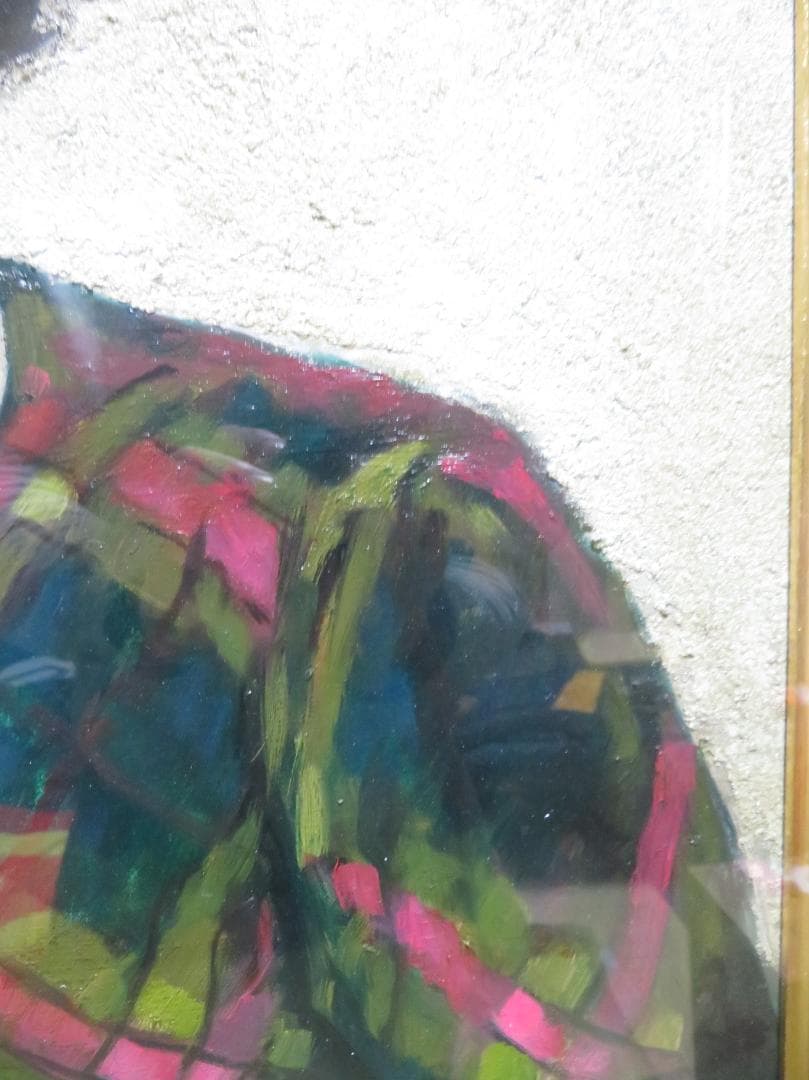 SDG♻️　弦田英太郎　「真珠の女」　油彩　P12号　大作　女性画の巨匠