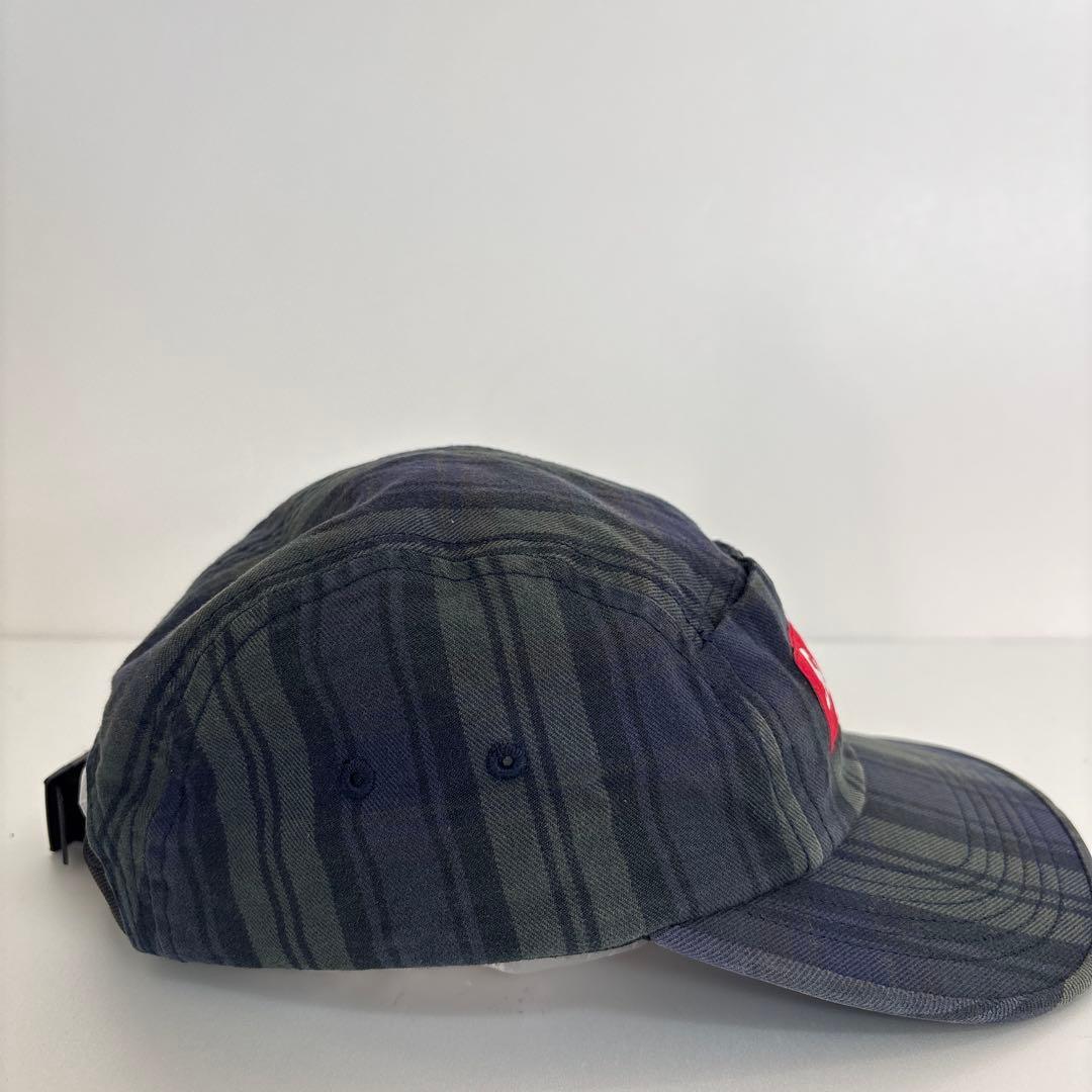 Supreme ジェットキャップ　帽子　チェック　ポケット付　ボックスロゴ