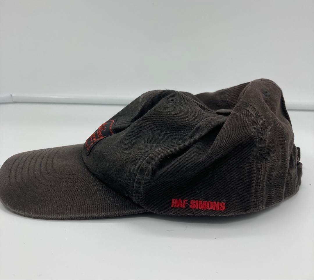 RAF SIMONS ラブシモンズ キャップ 古着 ブラック ONE