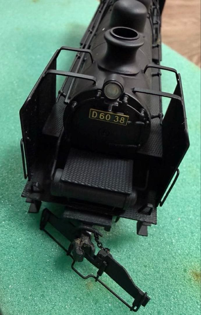 MSK HOゲージ D60 38 蒸気機関車 金属製 テンダー付 真鍮モデル