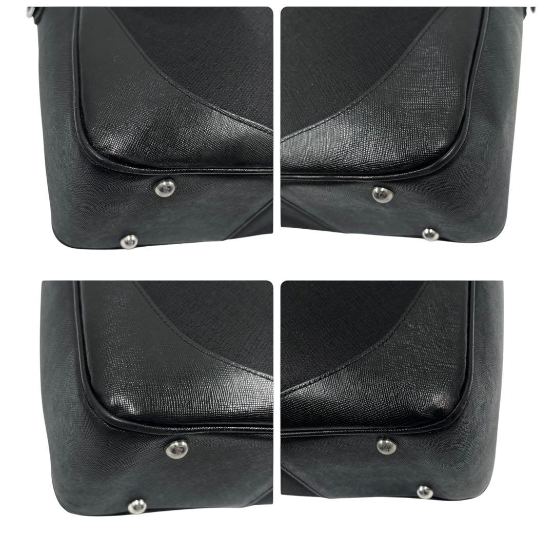 美品 ペッレモルビダ キャタピーノ ブリーフケース 2way ブラック レザー