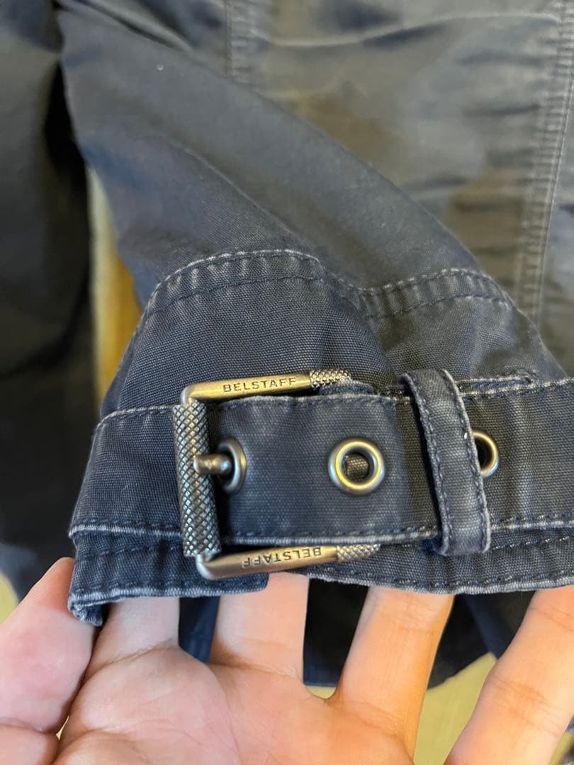 BELSTAFF V-Racer ネイビー シングルライダースジャケット