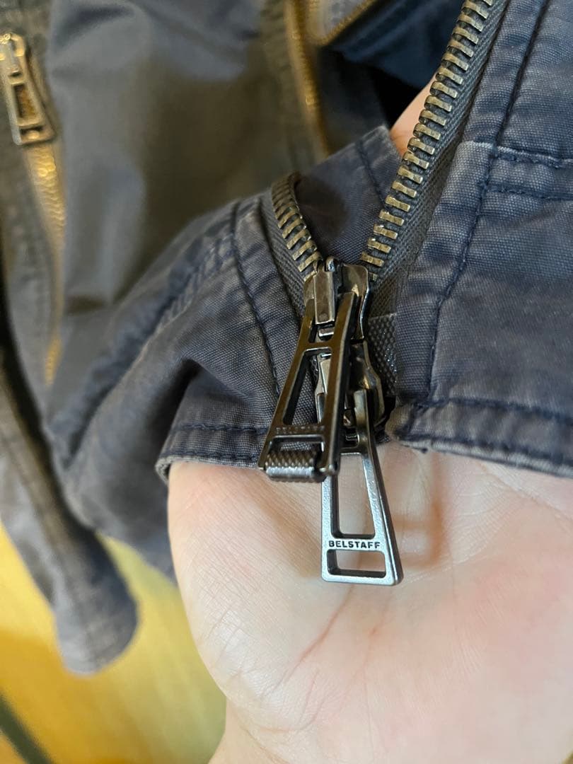 BELSTAFF V-Racer ネイビー シングルライダースジャケット