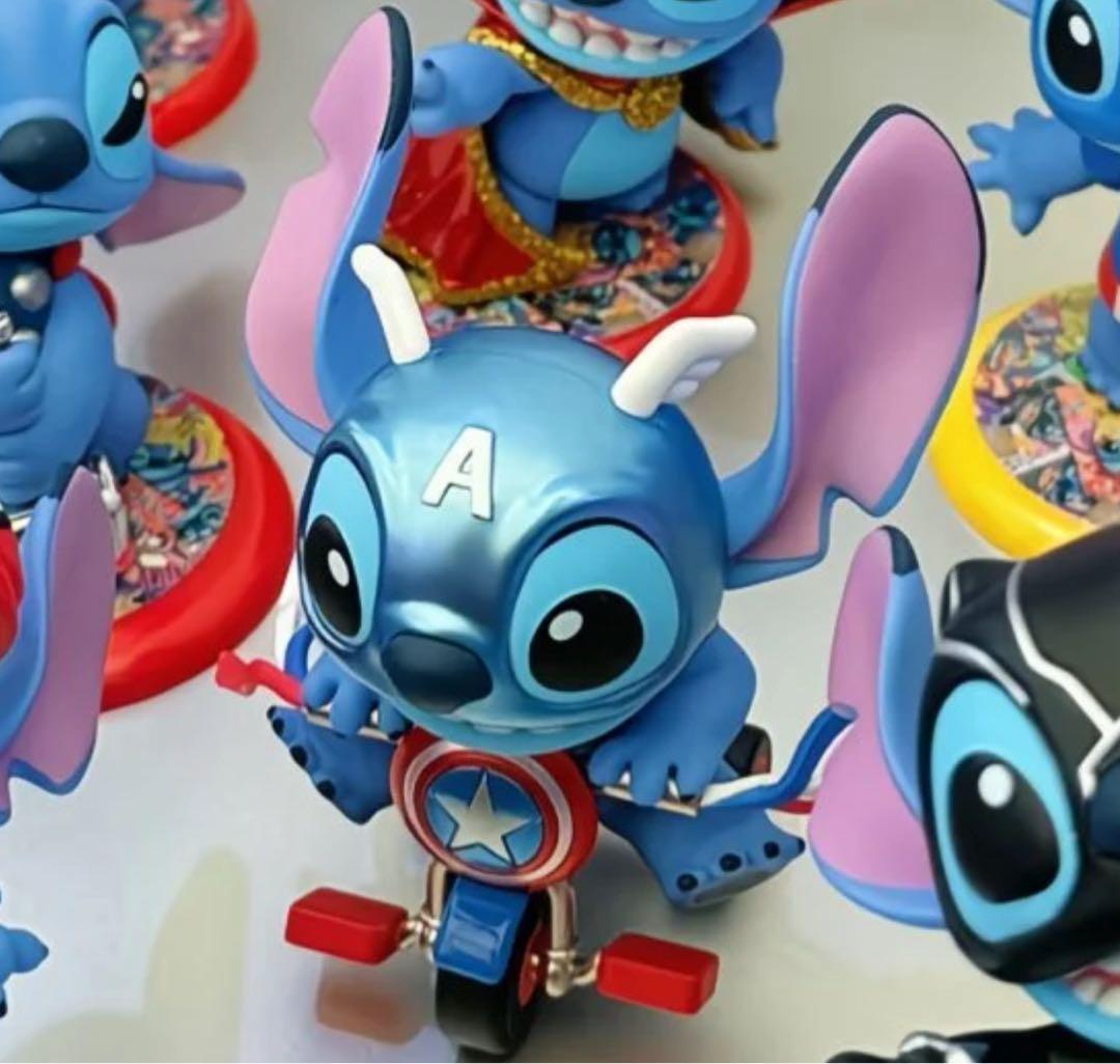 cosbi スティッチ マーベル フィギュア　キャプテンアメリカ　シークレット